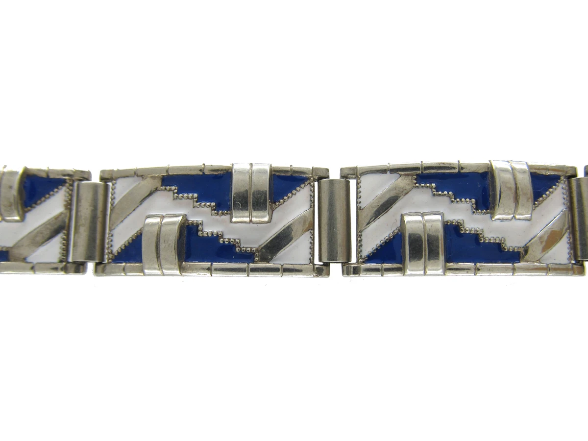 Art Deco Enamel Bracelet 5 Art Deco Enamel Bracelet - Image 3