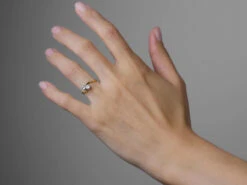 Edwardian 18ct Gold & Diamond Twist Ring -Antique Jewellery Company 4b31242a dscf6425 scaled 1