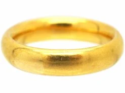 22ct Gold Wide Wedding Ring Assayed In 1929 By Charles Green & Sons 11 22ct Gold Wide Wedding Ring Assayed In 1929 By Charles Green & Sons -Antique Jewellery Company 4bea9864 dsc08073 scaled 1