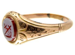 Faith & Hope Victorian Signet Ring -Antique Jewellery Company 4c1333990524 673
