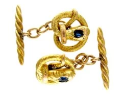 Snake 14ct Gold Austrian Cufflinks 7 Snake 14ct Gold Austrian Cufflinks -Antique Jewellery Company 4d1275920304 621