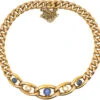 Edwardian 15ct Gold, Sapphire & Pearl Curb Link Bracelet -Antique Jewellery Company 4e010669 dsc00163 scaled 1