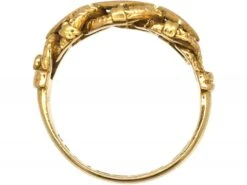 Victorian 18ct Gold Triple Knot Ring Set With Three Diamonds -Antique Jewellery Company 4e91d9a7 dsc07528 scaled 1