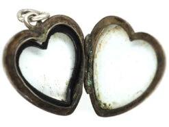 Mid Century Heart Shaped Silver Locket 7 Mid Century Heart Shaped Silver Locket -Antique Jewellery Company 4f180fc6 dsc01158