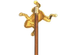 Edwardian 15ct Gold Frog Tie Pin With Green Garnet Eyes 9 Edwardian 15ct Gold Frog Tie Pin With Green Garnet Eyes -Antique Jewellery Company 4f55c513 dsc00818 scaled 1