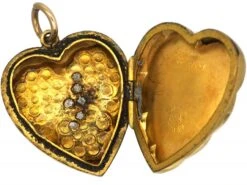 Edwardian 9ct Back & Front Heart Shaped Locket With Swallow Motif Set With Garnets & Paste 8 Edwardian 9ct Back & Front Heart Shaped Locket With Swallow Motif Set With Garnets & Paste -Antique Jewellery Company 4fcb602b dsc07371 scaled 1