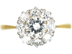 18ct Gold, Brilliant Cut Diamond Cluster Ring