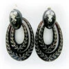 Tortoise Shell Pique Drop Earrings -Antique Jewellery Company 50a