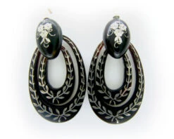 Tortoise Shell Pique Drop Earrings