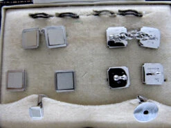 9ct White Gold & Mother Of Pearl Cufflinks, Buttons & Studs Set 8 9ct White Gold & Mother Of Pearl Cufflinks, Buttons & Studs Set -Antique Jewellery Company 50c1316608517 97