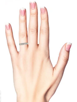 French Platinum & Diamond Eternity Ring 12 French Platinum & Diamond Eternity Ring -Antique Jewellery Company 51