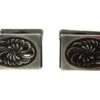 Mid Century Silver Rectangular Cufflinks With Floral Swirls, Designed By Henry Pilstrup For Georg Jensen 2 Mid Century Silver Rectangular Cufflinks With Floral Swirls, Designed By Henry Pilstrup For Georg Jensen -Antique Jewellery Company 51b1269210485 169