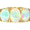 Edwardian 18ct Gold Half Carved Half Hoop Five Stone Opal Ring 1 Edwardian 18ct Gold Half Carved Half Hoop Five Stone Opal Ring -Antique Jewellery Company 51e2c642 dsc00723 scaled 1