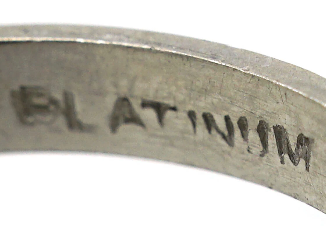 Art Deco Platinum Wedding Band 5 Art Deco Platinum Wedding Band - Image 3