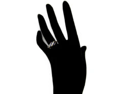 Royal Blue Enamel & Rose Diamond 18ct Gold Early Victorian Ring -Antique Jewellery Company 52