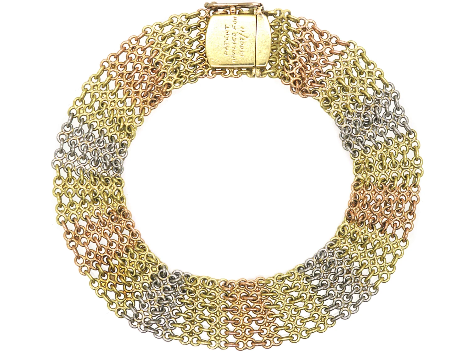 Edwardian Two Colour Gold & Platinum Bracelet 5 Edwardian Two Colour Gold & Platinum Bracelet - Image 3