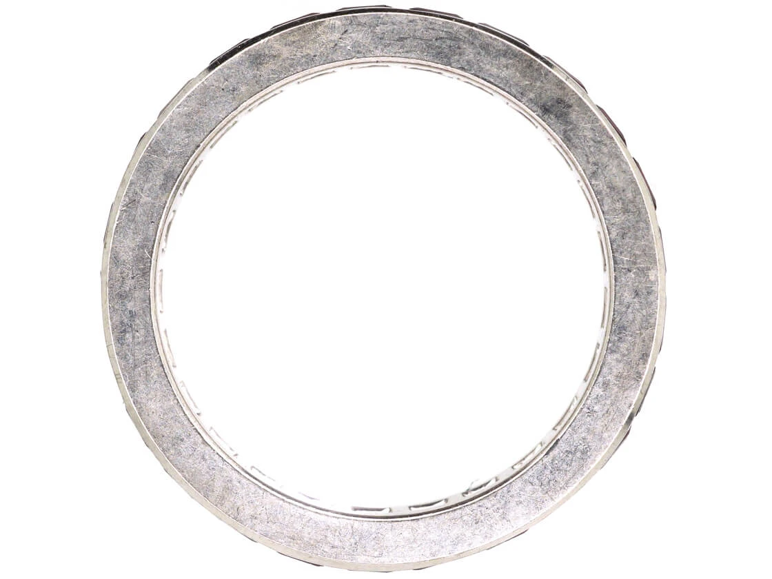 Retro 18ct White Gold & Ruby Eternity Ring 4 Retro 18ct White Gold & Ruby Eternity Ring - Image 2