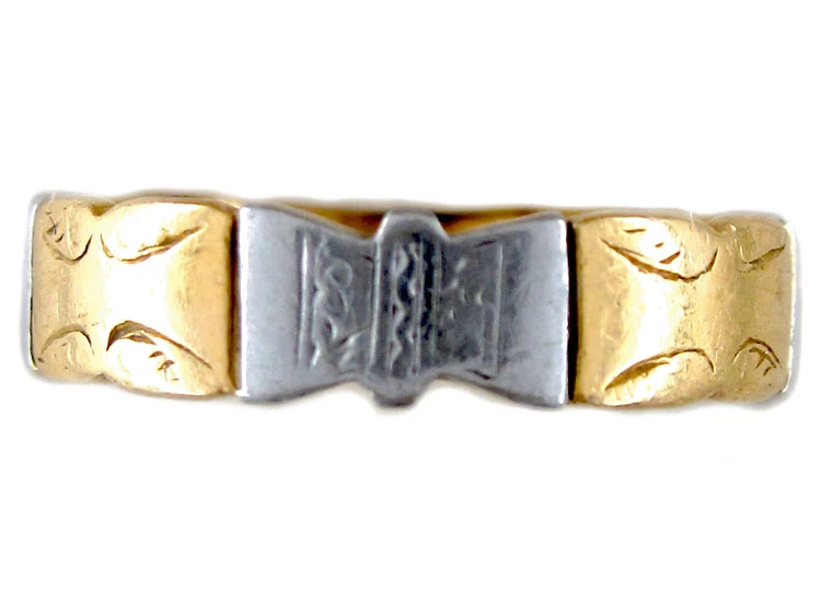 Platinum & 18ct Gold Band 3 Platinum & 18ct Gold Band