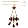 Garnet & Seed Pearl Pendant On Chain -Antique Jewellery Company 52a1282578120 425