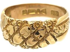 Edwardian 9ct Gold Keeper Ring With Hearts Motif 17 Edwardian 9ct Gold Keeper Ring With Hearts Motif -Antique Jewellery Company 5428b68a dsc02881 scaled 1