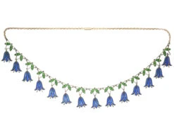 Edwardian 9ct Gold & Silver Plique-à-jour Hair Bell Necklace 7 Edwardian 9ct Gold & Silver Plique-à-jour Hair Bell Necklace -Antique Jewellery Company 548ce1b5 dsc09379 scaled 1