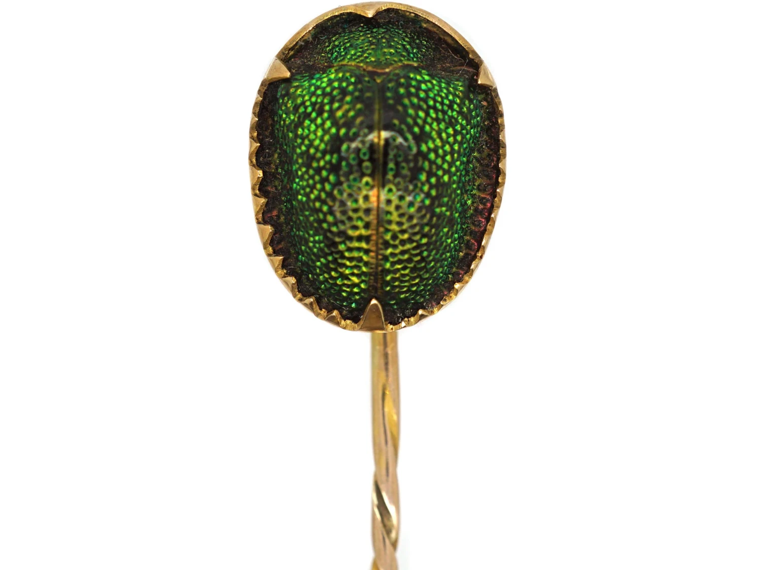 Victorian 15ct Gold, Scarab Beetle Tie Pin 3 Victorian 15ct Gold, Scarab Beetle Tie Pin