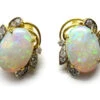 Opal Diamond Earrings 2 Opal Diamond Earrings -Antique Jewellery Company 54d1263147574 7