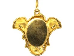 Art Nouveau 18ct Gold & Rose Diamond Pendant Of A Lady With Locket On Reverse 9 Art Nouveau 18ct Gold & Rose Diamond Pendant Of A Lady With Locket On Reverse -Antique Jewellery Company 5527064c dsc08649 scaled 1