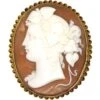 Victorian 15ct Gold & Shell Cameo Brooch Of A Classical Ladies Head -Antique Jewellery Company 56928ad1 dsc09664 scaled 1