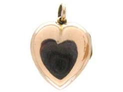 Pearl & Garnet Heart Locket 8 Pearl & Garnet Heart Locket -Antique Jewellery Company 57c 1