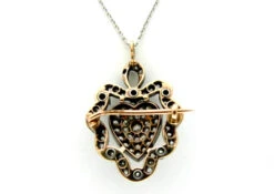 Diamond Pavé Heart Pendant 7 Diamond Pavé Heart Pendant -Antique Jewellery Company 57c