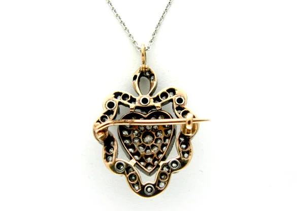 Diamond Pavé Heart Pendant 5 Diamond Pavé Heart Pendant - Image 3
