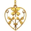 French Belle Epoque 18ct Gold Heart Pendant Set With Natural Pearls 1 French Belle Epoque 18ct Gold Heart Pendant Set With Natural Pearls -Antique Jewellery Company 585f42b3 dsc00881 scaled 1