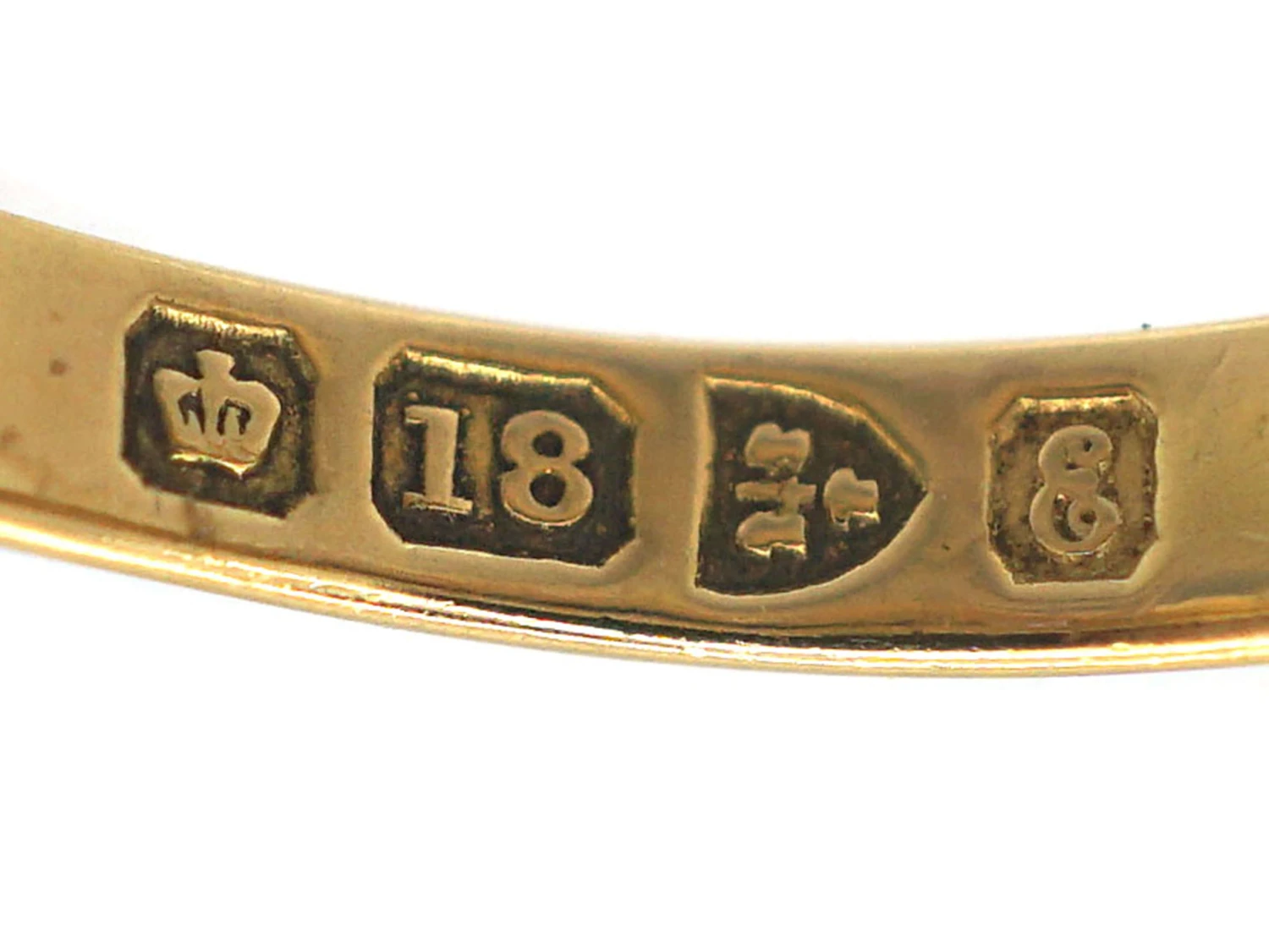 Edwardian 18ct Gold Boat Shaped Sapphire Diamond Ring 8 Edwardian 18ct Gold Boat Shaped Sapphire Diamond Ring - Image 6