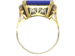 14ct Gold Lapis & Diamond Tablet Ring 13 14ct Gold Lapis & Diamond Tablet Ring -Antique Jewellery Company 594fa676 dsc00290 scaled 1