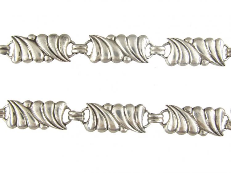 Austrian Silver Art Nouveau Necklace 4 Austrian Silver Art Nouveau Necklace - Image 2