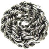 Silver Graduated Rope Necklace 2 Silver Graduated Rope Necklace -Antique Jewellery Company 59b