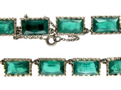 Green Lazarus Paste & Silver Necklace 7 Green Lazarus Paste & Silver Necklace -Antique Jewellery Company 5a1329786168 957