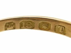 Victorian 18ct Gold, Sapphire & Diamond Boat Shaped Ring -Antique Jewellery Company 5a7a9c73 dsc00172 scaled 1