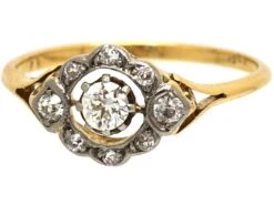 Edwardian 18ct And Platinum, Diamond Openwork Cluster Ring -Antique Jewellery Company 5c377343 dsc09489 scaled 1