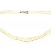 Art Deco Two Row Cultured Pearl Necklace With 18ct White Gold & Diamond Clasp 2 Art Deco Two Row Cultured Pearl Necklace With 18ct White Gold & Diamond Clasp -Antique Jewellery Company 5c65b2c5 dsc05980 scaled 1