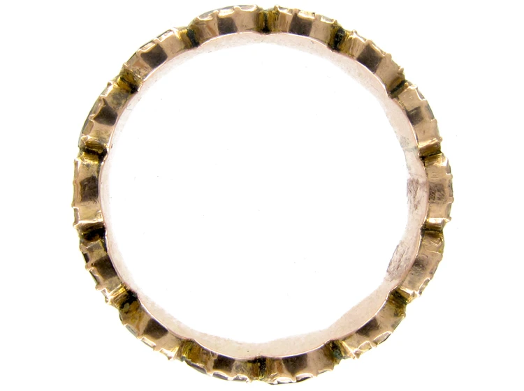 Georgian Almandine Garnet Eternity Ring 7 Georgian Almandine Garnet Eternity Ring - Image 5