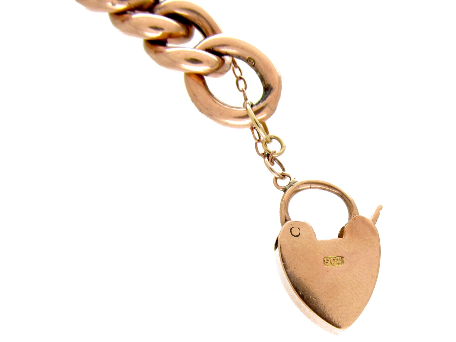 9ct Gold Curb Link Bracelet 7 9ct Gold Curb Link Bracelet - Image 5