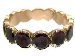 Georgian Almandine Garnet Eternity Ring 13 Georgian Almandine Garnet Eternity Ring -Antique Jewellery Company 5f