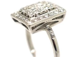 Retro Platinum & Diamond Rectangular Shaped Ring -Antique Jewellery Company 605ea1c6 dsc04868 scaled 1