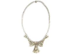 Metal & Paste Art Deco Necklace 7 Metal & Paste Art Deco Necklace -Antique Jewellery Company 63c