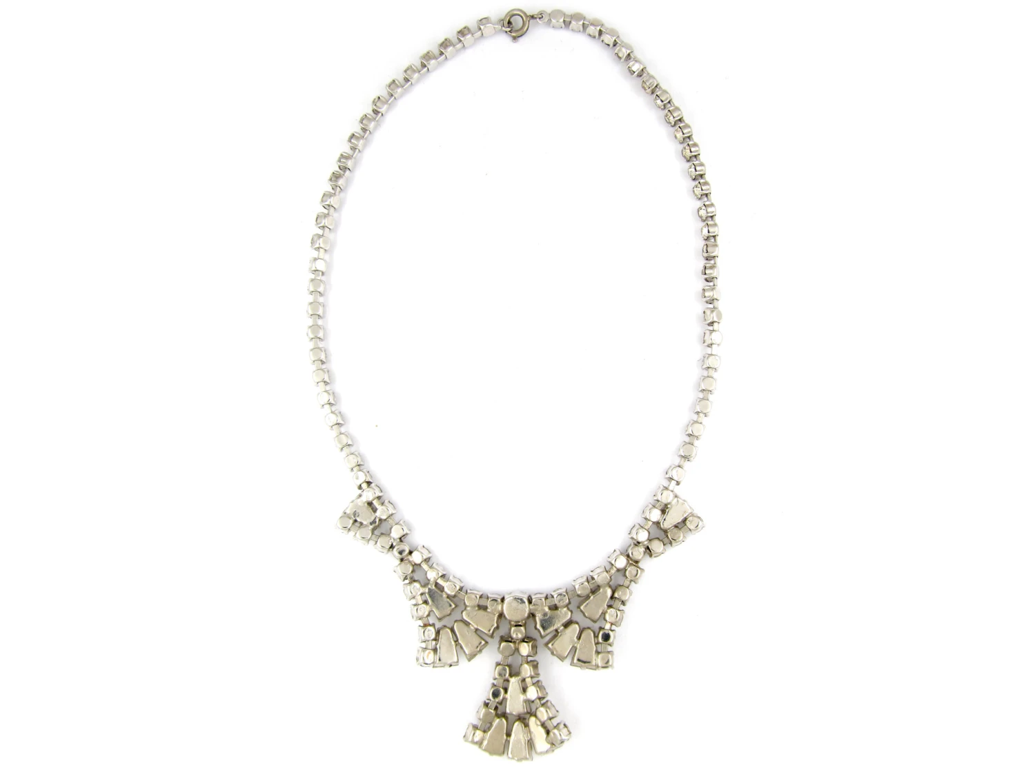 Metal & Paste Art Deco Necklace 5 Metal & Paste Art Deco Necklace - Image 3