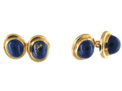 Lapis & 18ct Gold Victorian Cufflinks