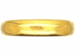 22ct Gold Wide Wedding Ring Assayed In 1925