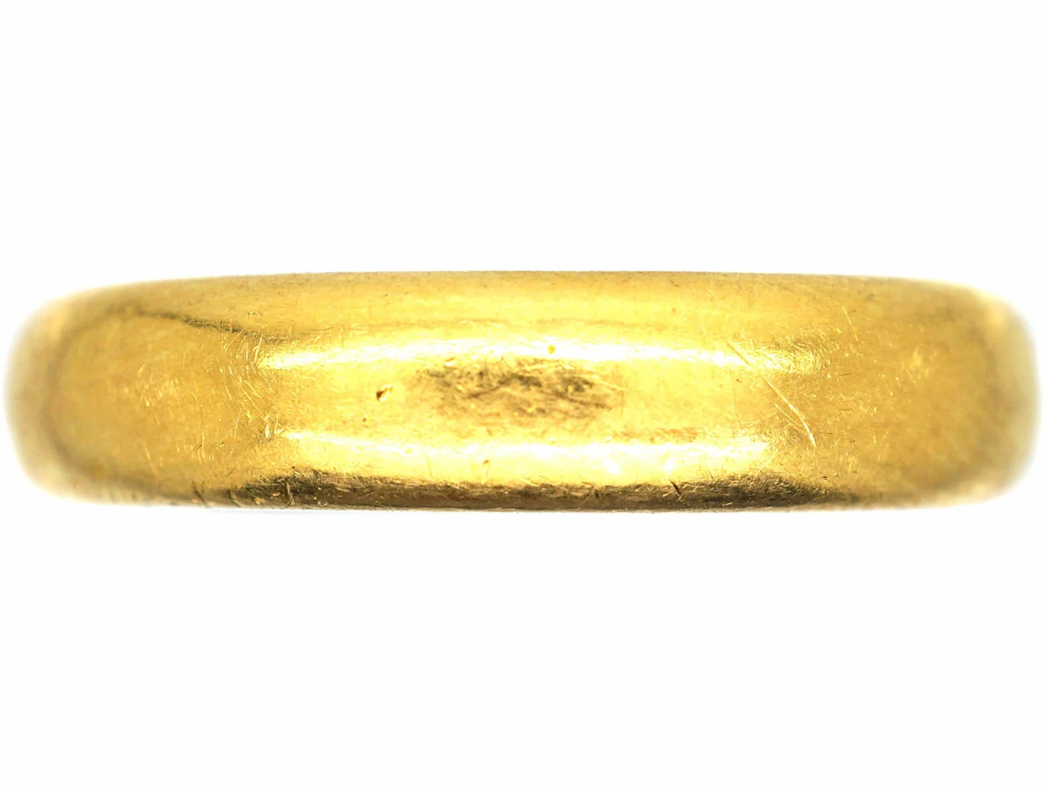 22ct Gold Wide Wedding Ring Assayed In 1925 3 22ct Gold Wide Wedding Ring Assayed In 1925